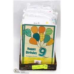 BOX FULL OF ASSORTED GREETING CARDS. MISC.