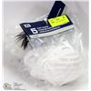 Image 1 : 9 PACKAGES OF 5 DUST MASKS.