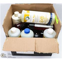 BOX OF HOT TUB CLEANERS & SCENTS
