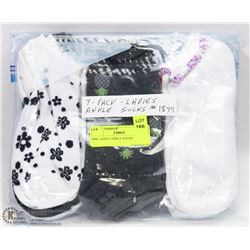 9PK LADIES ANKLE SOCKS