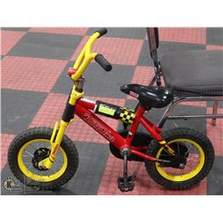 TONKA KIDS BIKE RED & YELLOW 17" TIRES,