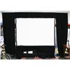 Image 1 : 6FT X 8FT PROJECTION SCREEN & CURTAIN SET WITH