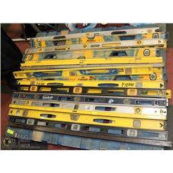 PALLET WITH LARGE LOT OF CONTRACTOR LEVELS.