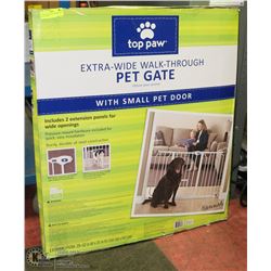 EXTRA WIDE WALK THROUGH PET GATE. HOME