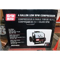 GRIP RITE 4.0 GAL COMPRESSOR NEW