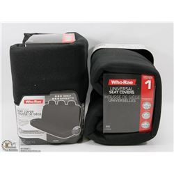 CASE WITH  2 RUGGED UNIVERSAL SEAT COVERS
