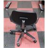Image 2 : BLACK VINYL RE-COVERED METAL OFFICE CHAIR