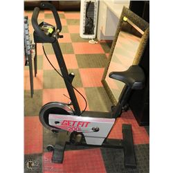 "GET FIT 200" STATIONARY BIKE W/SPEED CONTROL,