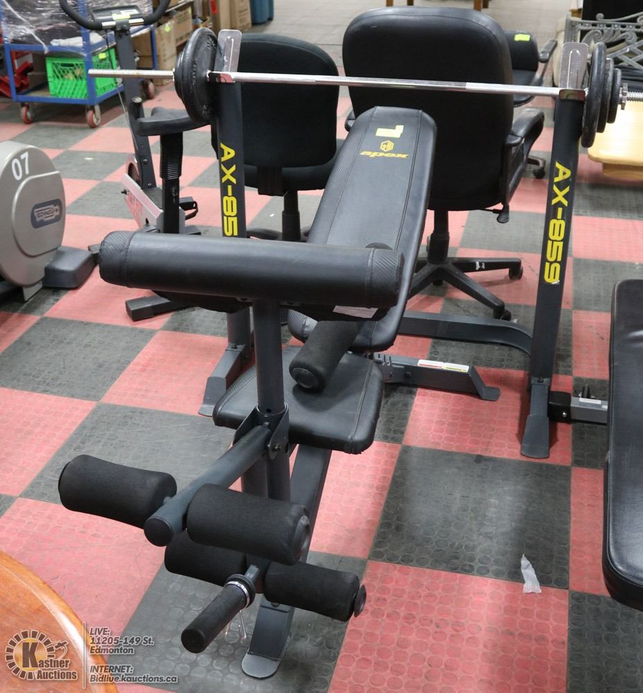 Weight Bench With Seat And Barbell Holder Barbell