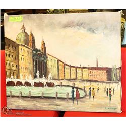 ESTATE OIL ON CANVAS PAINTING SIGNED BY ARTIST