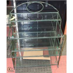 WROUGHT IRON STAND WITH 5 SHELVES