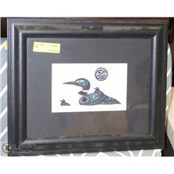 JOE WILSON SIGNED NATIVE PRINT