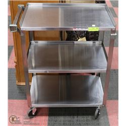 DAYTON STAINLESS STEEL ROLLING CART - 3 SHELF,