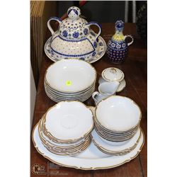 HARMONY HOUSE HANDPAINTED CHINA SET SOLD WITH