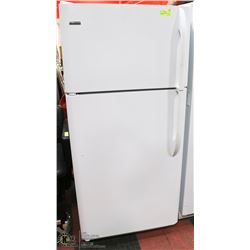 KENMORE WHITE 2 DOOR FRIDGE 30"X30"X66",