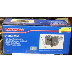 NEW WESTWARD 6" STEEL VICE SWIVEL BASE