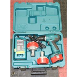 MAKITA 14.4 CORDLESS DRILL WITH 3 BATTERIES.TESTED