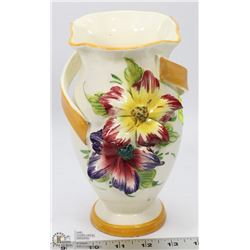 VINTAGE HAND PAINTED VASE MADE IN ITALY - #179.
