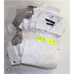 LOT OF 10 NEW MENS DRESS SHIRTS INCL GRAFTON