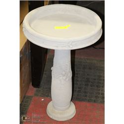NEW CONCRETE 2 PIECE BIRDBATH 16"X23" HOME