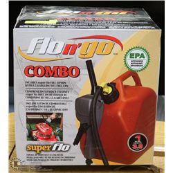 NEW FLO'N'GO COMBO SIPHON JERRY CAN