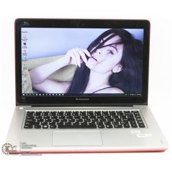 RED LENOVO IDEAPAD iNTEL i5 LAPTOP/500 GB HDD
