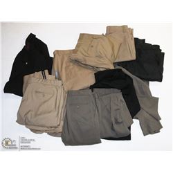 BOX OF ASSORTED NEW  MENS DRESS PANTS