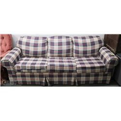 83" PLAID SKLAR AND PEPLAR SOFA