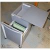 Image 1 : 2 SHELF FILING CABINET ON CASTORS  - OPENS 2