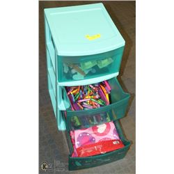 STERLITE 3 DRAWER CRAFT CART