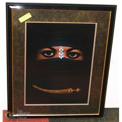 PICTURE OF A WOMAN WEARING A NIQAB 23"X29"