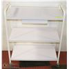 Image 1 : 3 SHELF WHITE ESTHETIC TROLLEY COMES WITH DRAWER