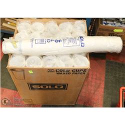 CASE OF SOLO COLD CUPS (WAX PAPER)
