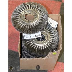 BOX OF 12 8" HEAVY DITY BRUSH DISCS