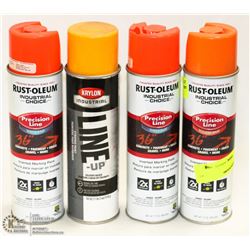 GROUP OF 4 ASSORTED CONCRETE MARKING PAINT