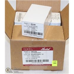 CASE OF 72 BURGUNDY LUMBER CRAYONS