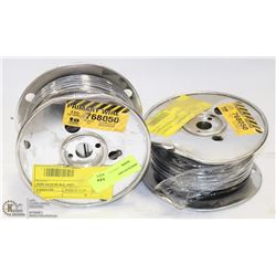 2 ROLLS OF 8 GAUGE 100' BLACK WIRE
