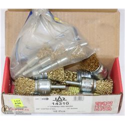 BOX OF JAZZ 1" CRIMPED END BRUSHES