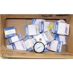 BOX OF METEK 400KPS/60PSI GAUGES