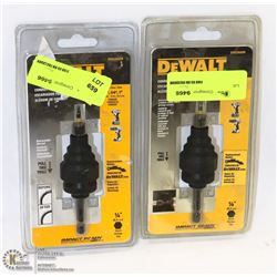 GROUP OF 2 DEWALT CONDUIT REAMERS