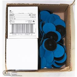BOX OF 36 GRADE 2" ABRASIVE DISCS