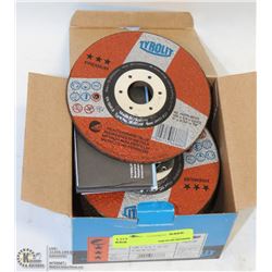 BOX OF TYROLOT 5" GRINDING DISCS