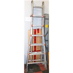 HEAVY DUTY ALUMINUM FOLDING LADDER