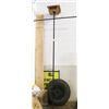 Image 1 : WOOD LOG HOUSE BIRD FEEDER ON 9/ METAL STAKE WITH