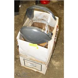 2 FIBERMETAL FULL FACE GRINDING SHIELDS FOR