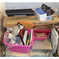 PALLET WITH ASSORTED HOUSEHOLD AND MORE INCL