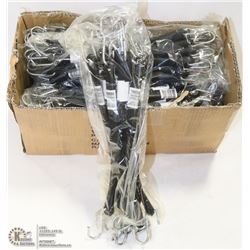 CASE OF 100 10" RUBBER TIE DOWN STRAPS