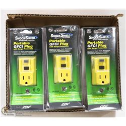 CASE OF 6 SHOCK SHIELD PORTABLE SURGE PROTECTION