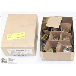 BOX OF 12 1" BRASS WIRE BRUSHES