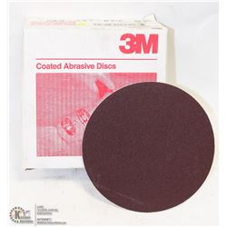 CASE OF 50 3M 80 GRIT 203MM SANDPAPER 8"  DISCS